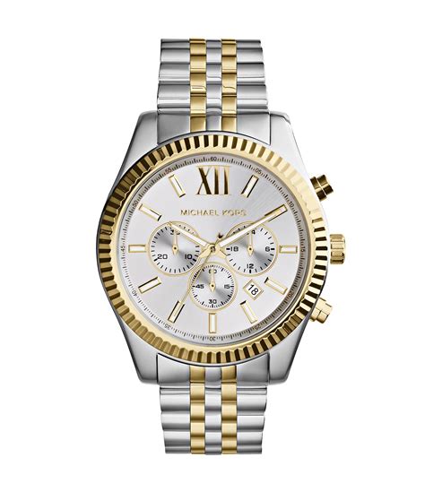 michael kors watch men's silver and gold|michael kors access watch silver.